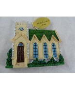 Danbury Mint Irish Blessing Christmas Ornament Church with Blessing On back  3"  - £10.31 GBP