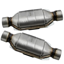 2x Pair 2.5 inch Universal Catalytic Converter 83166 400 cell Weld-on EPA - £59.35 GBP