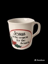 Vintage Jesus is the Reason for the Season Christmas Coffee Mug Cup - £5.44 GBP