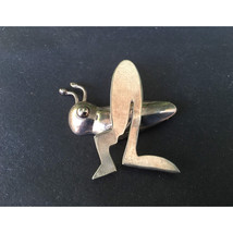 VERY CUTE WHIMSICAL STERLING SILVER GRASSHOPPER BROOCH PIN SKY - $713.82 MXN