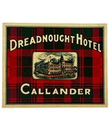 Vintage 1940s Dreadnought Hotel Callander Luggage Travel Decal Sticker S... - $274.54 MXN