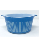 Vintage Pyrex Blue Stripe Barcode 473 1Qt Cinderella Casserole No Lid DWD - €42,90 EUR