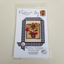 Meme&#39;s Cottage Collection  Punch needle Embroidery Pattern &quot;Flutter By&quot; ... - $14.85