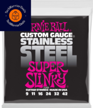 Ernie Ball Super Slinky Stainless Steel 1 Count (Pack of 1), (9-42)  - £13.59 GBP