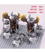 8pcs The Elves Soldier Orcs Army Figures LOTR Armor Guard Archer Medieva... - £13.85 GBP