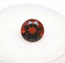 Cherry Citrine (Round 7x4.5mm) Natural Gemstone 1.22cts. Eye Clean - £21.25 GBP