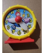 1989 McDonalds Happy Meal Toy 3 Glowing Ronald McDonald Airplane Clock  - £6.29 GBP