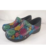 Crocs Womens Size 7 Neria Pro II Works Shoes Black Paisley Slip Resistan... - £19.74 GBP