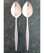 2 WINDRIFT Oneida WMA Rogers Stainless Burnished Flatware Soup Spoons - €8,58 EUR