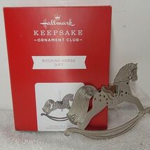 2021 Hallmark Keepsake KOC Club Exclusive Rocking Horse Gift Ornament NIB - $8.36