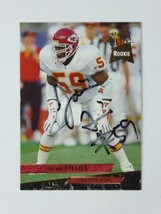 Jaime Fields Signed 1993 Fleer Ultra Autographed Rookie Card Kansas City... - $79.19