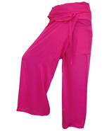 FISA08 pink Fisherman Pants Fisher Wrap Thai Yoga pants trousers Sport R... - £13.53 GBP