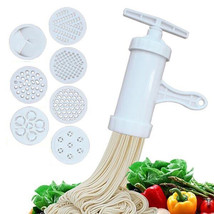 Manual Noodle Maker Press Pasta Maker Machine Crank Cutter Cookware With 5 Press - £13.84 GBP