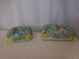 1994 Toymax Floral Fabric Stuffed Couch And Chair Set For Barbie Size Dolls - $9.92