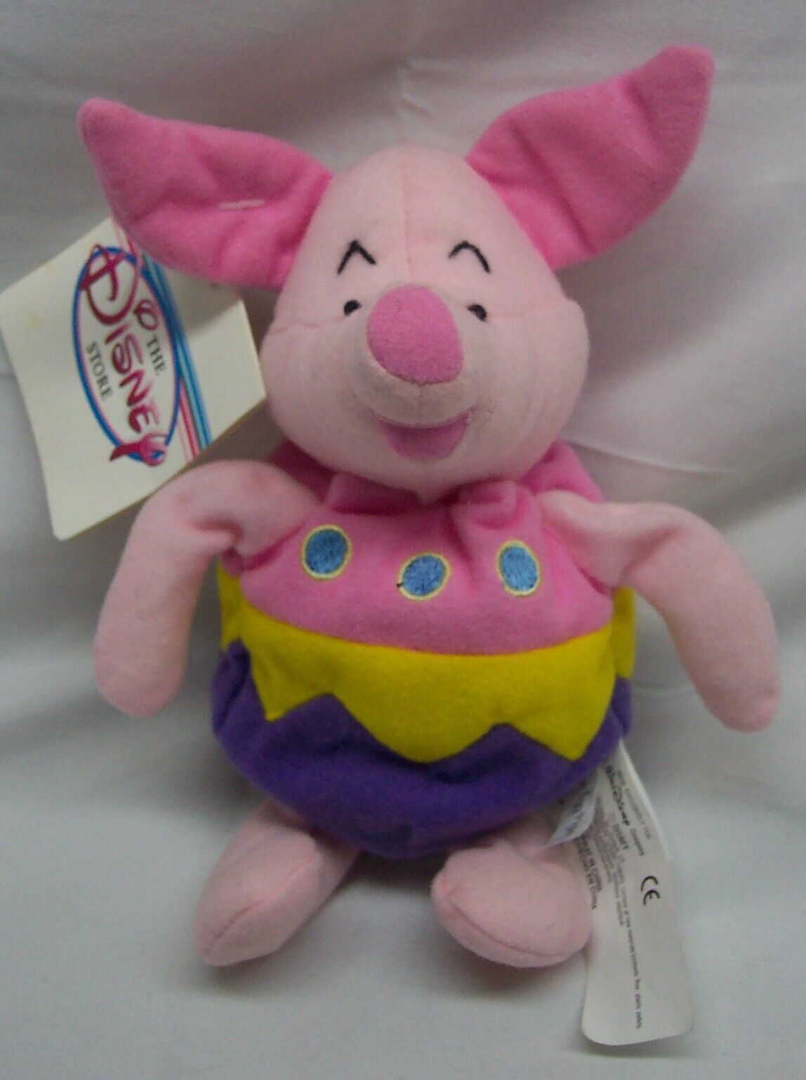 Disney Store Winnie the Pooh PIGLET IN EASTER EGG 9" Bean Bag Stuffed Animal NEW - $14.85