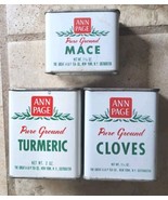 Vintage Spice Tins Ann Page Can Cloves Mace Tumeric - $530.75 MXN