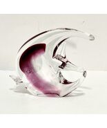 VINTAGE GLASS Ocean FISH FIGURE  Paperweight Large Fin Lips Clear Red - €40,41 EUR