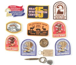 NRA American Hunting Association 2nd Amendment Patches Coins 12 Pc Lot - $17.09
