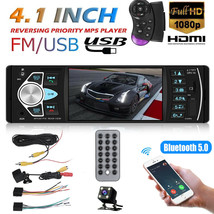 4.1&quot; Single 1Din Car Stereo Radio Bluetooth Fm Mp5 Player Usb Head Unit ... - $76.98