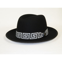 Bruno Capelo Hat Australian Wool Fedora Princeton Elite PRE500 Black White image 3