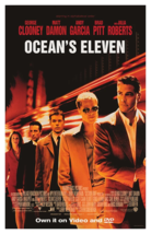 Ocean&#39;s Eleven - Dvd - 27x40 Single Sided ORIGINAL/VHS Movie Poster - £10.09 GBP