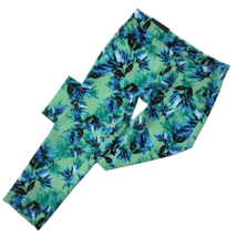 NWT Banana Republic Avery in Green Tropical Floral Crepe Crop Trouser Pants 8 - £33.13 GBP