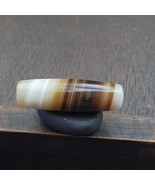 Ancienne perle d&#39;agate baguée motif naturel rare ancien yéménite BD-j-17 - $972.96 MXN