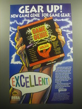 1993 Galoob Game Genie Advertisement - Gear up! for Game Gear - $14.99