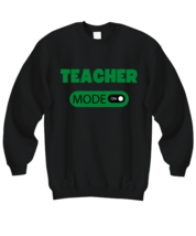 teacher mode on sweatshirt black  - £28.14 GBP