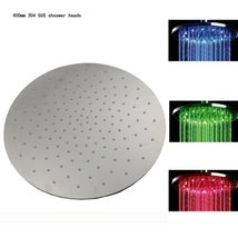 16 Inch Ceiling Mount Round Rainfall LED Shower Head, Stainless Steel (include S - $247.45