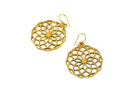 Flower Of Life Mandala Earrings, Sacred Geometry Jewelry - £15.18 GBP