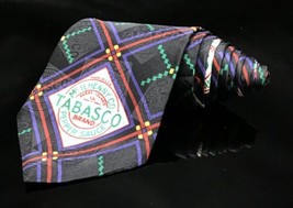 Tabasco Hot Bright Purple Neon Multi Color Silk Men&#39;s Neck Tie Unique Design - £13.81 GBP