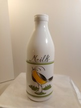Vintage Egizia Italian Quart White Milk Glass Bottle Decanter - $14.85
