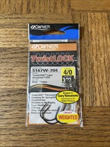 Owner Twistlock Light Weighted Hook Size 4/0-BRAND NEW-SHIPS SAME BUSINE... - $14.73