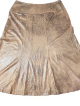 Christopher &amp; Banks Brown Skirt Ladies Size 12 Long Beautiful &quot;Leather&quot; ... - $25.00