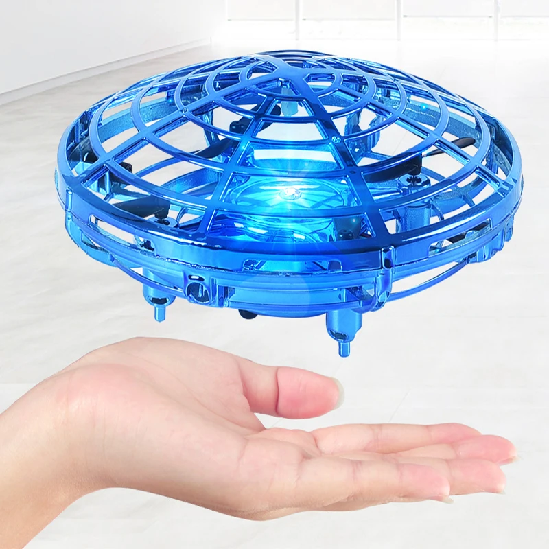 Mini UFO RC drone  Infraed Hand Sensing Induction Helicopter Model Electric - £17.33 GBP