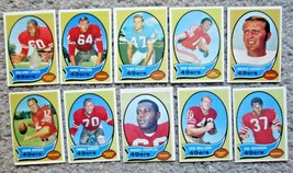 Lot Of 10 San Francisco 49ers 1970 Topps Football Cards Brodie, Willard, Wilcox - £14.38 GBP