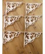 6 CAST IRON BOAT ANCHOR BRACKETS CORBELS WALL SHELF BRACKET NAUTICAL CRE... - $54.80 CAD