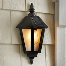 Solar LED Wall Lamp Light Outdoor Lighting Yard Garden Outdoor Living Home Decor - £46.35 GBP