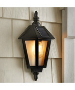 Solar LED Wall Lamp Light Outdoor Lighting Yard Garden Outdoor Living Ho... - £23.52 GBP