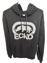 Vintage Ecko Unltd Hoodie Med Mens Black Sweatshirt Pullover Hip Hop Rhino - £14.55 GBP