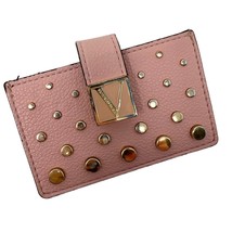 Victoria&#39;s Secret Pink Accordion Wallet studded card id slots  - £15.69 GBP