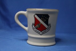 154th Tactical Control Group Coffee/Tea/Beer Mug Cup White Gold Trim - £11.06 GBP