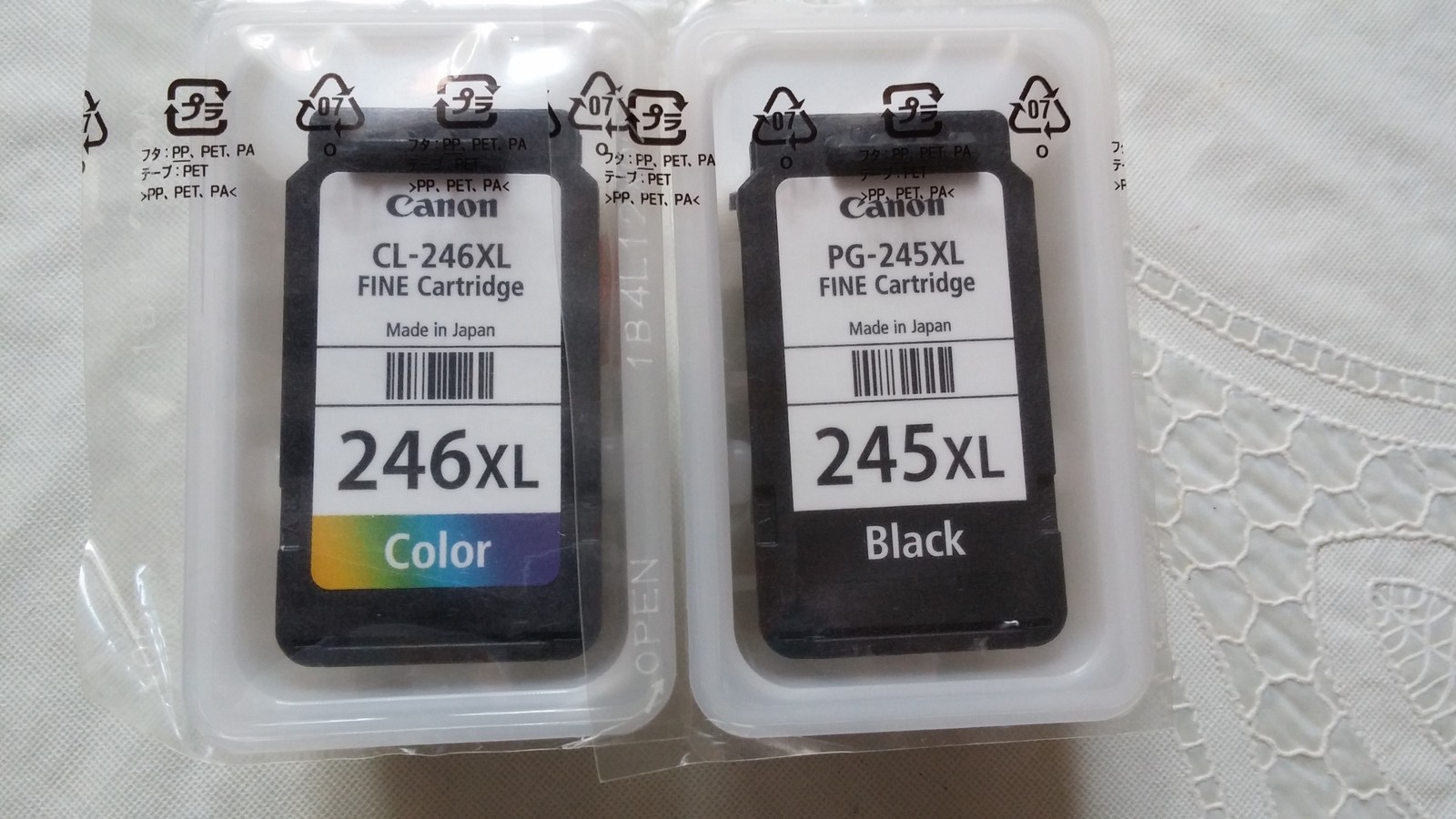 Genuine CANON PG-245XL Black & CL-246XL Color - $47.99