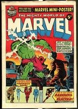 Mighty World Of Marvel #22 1973-SPIDER-MAN-HULK-FANTASTIC FOUR-KIRBY-UK Comic Fn - £40.71 GBP