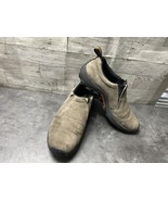 Merrell Loafers Women 9M Jungle Moc Shoes Gray Suede Slip on Casual comfort - $38.64 CAD