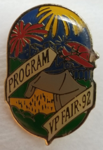 1992 VP Fair St. Louis Pin Veiled Prophet Program Concert Plane Firework... - £11.15 GBP
