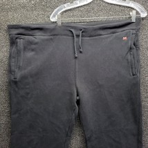 Vtg Polo Jeans Company Ralph Lauren Men&#39;s Sz XL Faded Black Cotton Sweatpants - £22.93 GBP