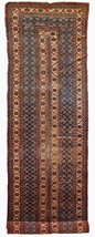 Handmade antique Oriental runner 4.3&#39; x 14&#39; (132cm x 427cm) 1900s - 1C587 - $55,352.71 MXN