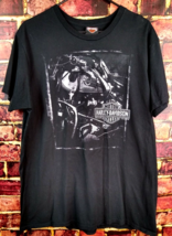 Harley Davidson Bar &amp; Shield Suicide Barnett El Paso Texas Black T Shirt Men XL - £9.54 GBP